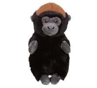 GIPSY TOYS - PELUCHE DEFIS NATURE PROTECT GORILLA - 15 CM - NERO E MARRONE