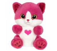 GIPSY TOYS - PELUCHE GATTO CUTYDOOS LOVE ROSA LAMPONE - 23 CM