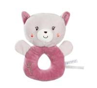 GIPSY TOYS - PELUCHE - HOCHET Cat - GAMMA BAMBOO - 14 CM S/CARTA - ROS