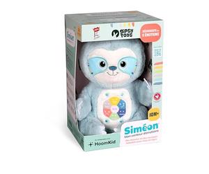 Gipsy Toys - Siméon, My Story Stories - Peluche Interactive Musicale, narratore di Storie - Ragazzo e Ragazze - 10 Mesi a 7 Anni - 28 cm - Verde acqua - Versione francese