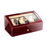 GIQKDZNUO Carica Orologi, Scatola espositiva per Carica Orologi Automatica in Legno con 6+7 Scomparti, Scatola Carica Orologi per Uomo, Scatola portagioie/Scatola Porta Orologi da Donna, Sca