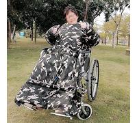 GIQKDZNUO Coperta per Sedia a rotelle, Coperta per Sedia a rotelle, Copertura più Calda per Adulti, Fodera in Piumino Spesso, Trapunta Impermeabile e Calda, Comoda Copertura per Sedia a Rote