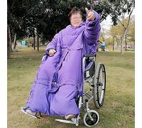 GIQKDZNUO Coperta per Sedia a rotelle, Coperta per Sedia a rotelle, Copertura più Calda per Adulti, Fodera in Piumino Spesso, Trapunta Impermeabile e Calda, Comoda Copertura per Sedia a Rote