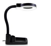 GIQKDZNUO Lampada da Tavolo con Lente d'Ingrandimento 40 lampade a LED Lampada da Tavolo da Lavoro a Doppia S per Anziani Che leggono e riparano saldature 5/10 Volte