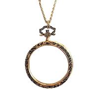 GIQKDZNUO Lente d'Ingrandimento Pendente Collana con Lente d'Ingrandimento Lente d'Ingrandimento Pendente Collana con Lente d'Ingrandimento 10X Lente d'Ingrandimento Tascabile Monocolo pende