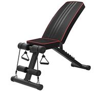 GIQKDZNUO Panca con manubri, Panca Pieghevole per Addominali, per Esercizi di Fitness per Tutto Il Corpo, in Posizione Verticale, inclinata, declinata e Piana.