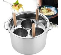 GIQKDZNUO Pentole per la Pasta in Acciaio Inox con 3/4/5 Fori, cuoci Pasta con cestello scolapasta, cuoci Pasta in Acciaio Inox, Set per Cucinare Pasta, Noodle, Verdure e Gnocchi, per la casa K