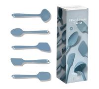 GIR: Get It Right - Set di 5 utensili da cucina in silicone - mestolo, spatola, capovolgimento, cucchiaio e cucchiaio, antiaderente, resistente al calore e lavabile in lavastoviglie, utensili da