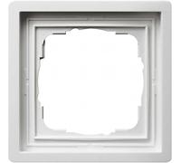 Gira, 0211112, Telaio interruttore superficie 1 modulo, bianco puro