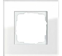 Gira Placca per combinazione orizzontale e verticale Esprit Glas 021112 Senza viti Bianco
