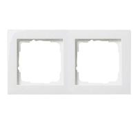 GIRA 0212 29 2 vie Telaio di copertura E2, Standard 55 Bianco puro 1 pz.