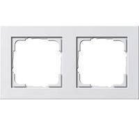 GIRA 021222 Cornice di copertura 2 bande Gira E2 bianco puro opaco