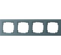 Gira 021423 - Mascherina di copertura x 4, E2, acciaio INOX