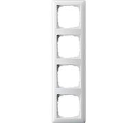 GIRA55 RA4 RWG - Placca bianco puro lucida, quadrupla