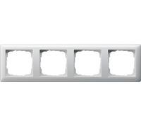 GIRA55 RA4 RWG - Placca bianco puro lucida, quadrupla