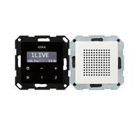 GIRA - 228027 Orologio Digitale Nero, Bianco radio