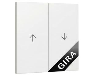 Gira 329403 - Altalena a 2 scomparti, colore: Bianco puro lucido