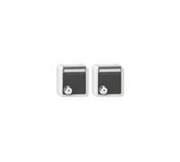 GIRA 456030 Set 2x SCHUKO KD Schloss gleichschließen, grau