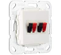 Gira 569303 - Connettore a 2 vie per altoparlante, colore: Bianco