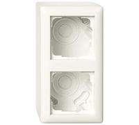 GIRA Alloggiamento AP 2F + telaio standard 55 crema 106201