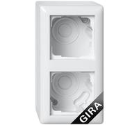GIRA Alloggiamento AP 2F + telaio Standard 55 Reinw 106203
