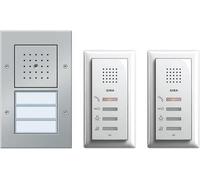 GIRA citofono cablato set completo 2 case familiari in alluminio