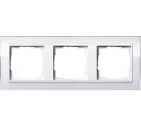 GIRA cornice tripla event trasparente standard 55 sistema 55 bianco 0213723 (0213723)