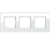Gira Esprit 021312 - Cornice tripla in vetro, colore: Bianco