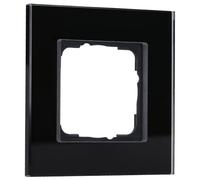 GIRA Frame 021105 Esprit Vetro Singolo Nero, 1fach