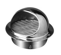 Gira il coperchio del camino, Cappuccio for camino in acciaio inossidabile 304, griglia di sfiato a parete rotonda(180mm/7.1in)
