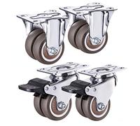 Gira la ruota, Confezione da 4 ruote girevoli in gomma TPR, portata 200 kg, 1,5-2 pollici(2inch 2Directional+2brake)