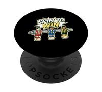Gira per vincere il torneo di calcio balilla retrò PopSockets PopGrip Adesivo