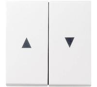 GIRA55 WP2 RWG - Bilanciere a 2 vie freccia bianco puro lucido