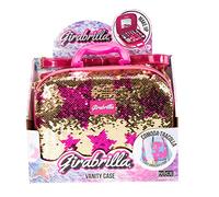 Girabrilla 02550A Nice Group - Make Up Case - Valigetta trucchi Girabrilla - ORO con Stelle FUCSIA