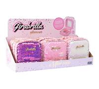 Girabrilla Mini Case, 1 Mini Trousse con Specchio e Set di Trucchi per Bambini, colore a sorpresa