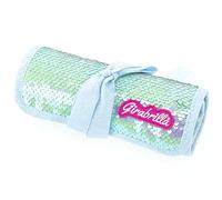 ASTUCCIO PUFFER TURCHESE GIRABRILLA LUCCICANTE SCUOLA NICE 19014
