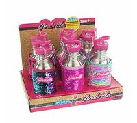 Nice Girabrilla Eco Bottle Bottiglia Ecologica 300 ml in Acciaio con paillettes