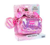 Nice Borsa pochette Girabrilla Puffer a tracolla Magenta con porta monete per bambine