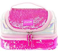 Girabrilla Nice Group Puffer Lunch Box per Bambine, in Paillettes Reversibili, colore casuale