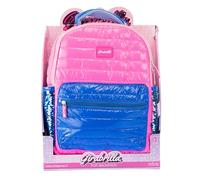 Girabrilla Nice Group Puffer Pop Backpack, 1 Zaino in Morbido Tessuto Fucsia e Viola