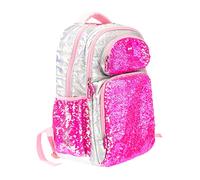 Girabrilla Nice Group Puffer Zaino Scuola per Bambini, in Morbido Tessuto, con Paillettes reversibili, colore casuale, Taglia unica, 19016