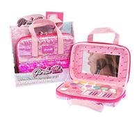 Girabrilla Nice Group Set Make Up, Beauty Case Portatrucchi Magenta con Ombretti, Lucidalabbra e Smalto per Unghie