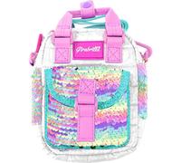 Girabrilla Puffer Bag - Borsetta Tracolla Arcobaleno con Paillettes Nice 19055