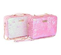 Girabrilla Tweed Case, 1 Maxi Valigetta Make Up con Specchio e Set di Trucchi, colore a sorpresa