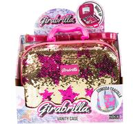 Girabrilla Valigetta Make Up Oro Con Stelle Fuxia