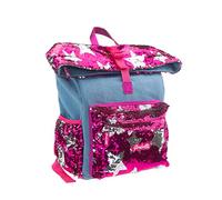 Zaino Girabrilla Roll Top Pailettes Jeans