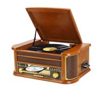 Giradischi 9 in 1 con Bluetooth, Radio AM/FM, Lettore CD e Cassette, Riproduzion