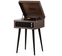 Giradischi a 3 Velocità Gira dischi Bluetooth con Altoparlanti Integrati e Gambe