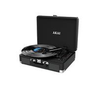 GIRADISCHI AKAI ATT-18BT - Tipo di ingresso MM, Uscita RCA, Bluetooth Argento, Nero, Blu