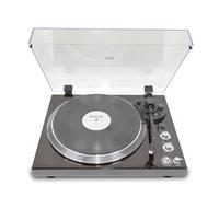 Giradischi con trasmissione a cinghia con giradischi con altoparlanti integrati per dischi in vinile, supporto vintage 33 e 45 giri/min, con cartuccia magnetica avanzata, per Natale o compleanno